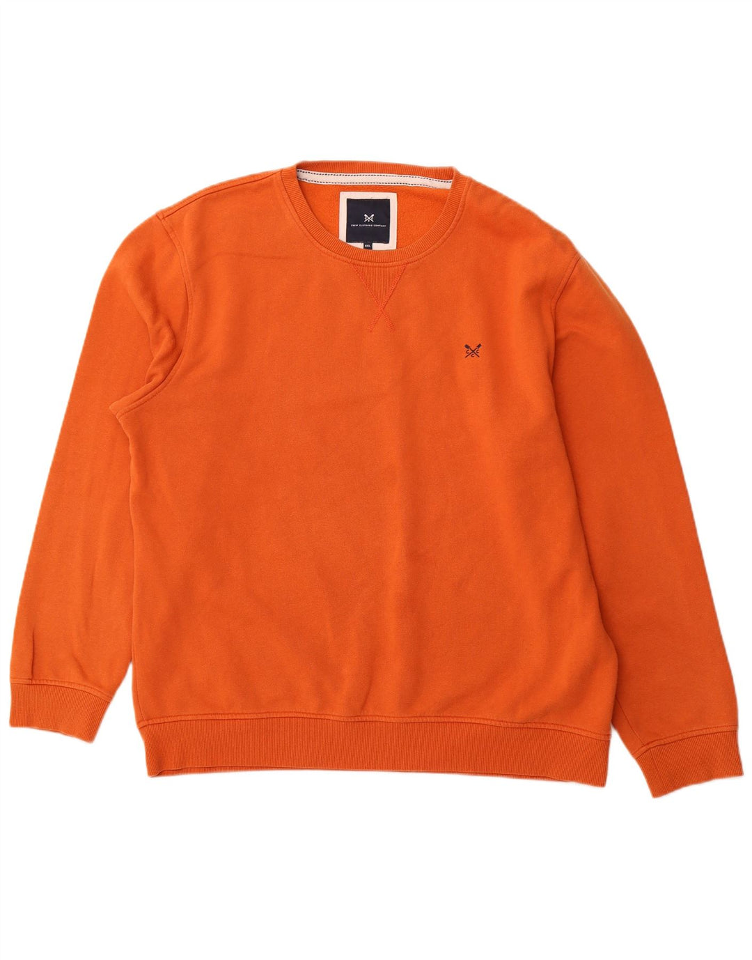 CREW CLOTHING Hanorac pentru bărbați Pulover 2XL bumbac portocaliu
