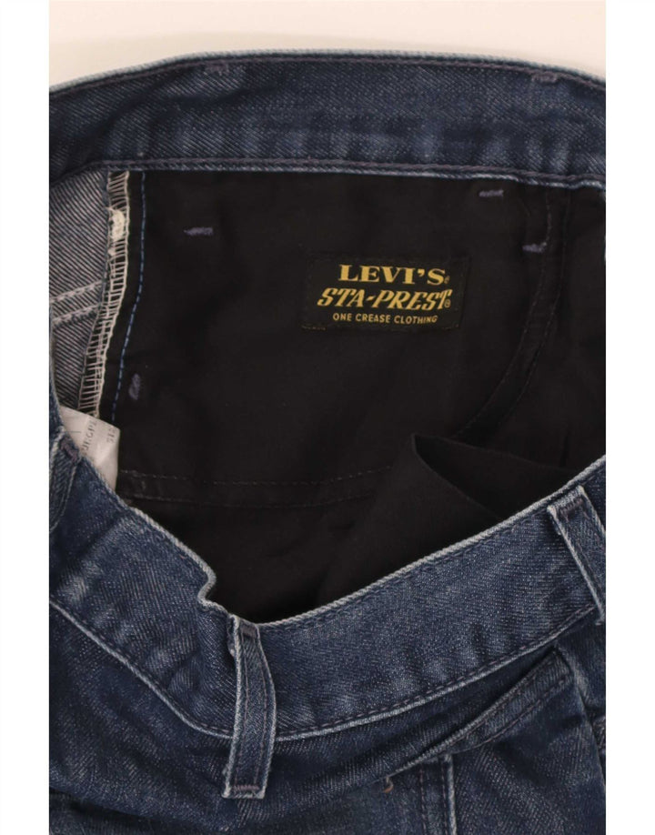 Blugi drepți distressed pentru bărbați Levi's W33 L34 Bumbac albastru