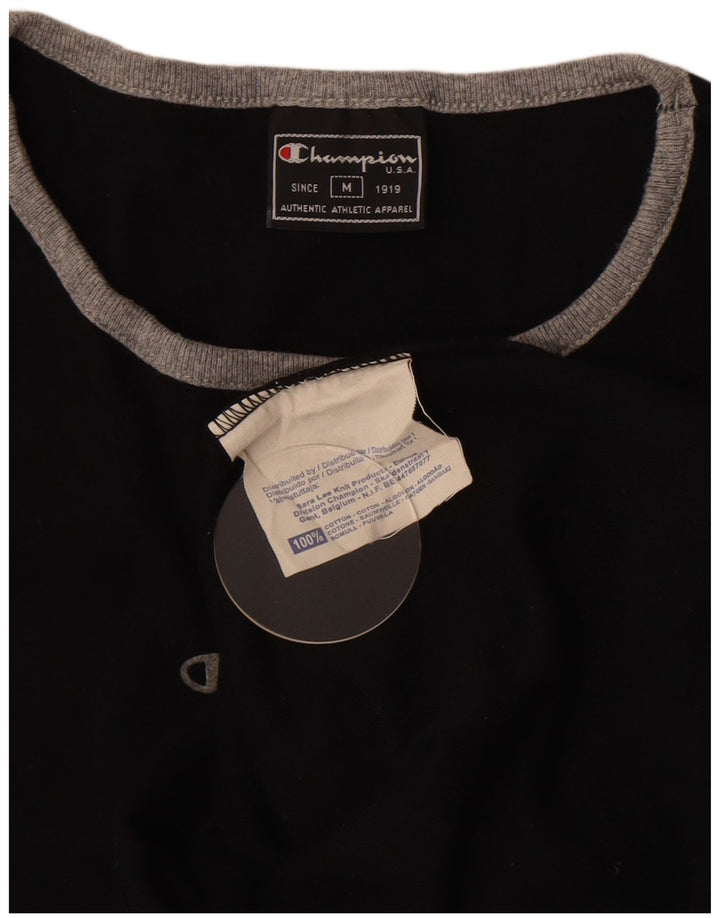 Tricou Champion pentru femei Top UK 12 Medium Black Bumbac