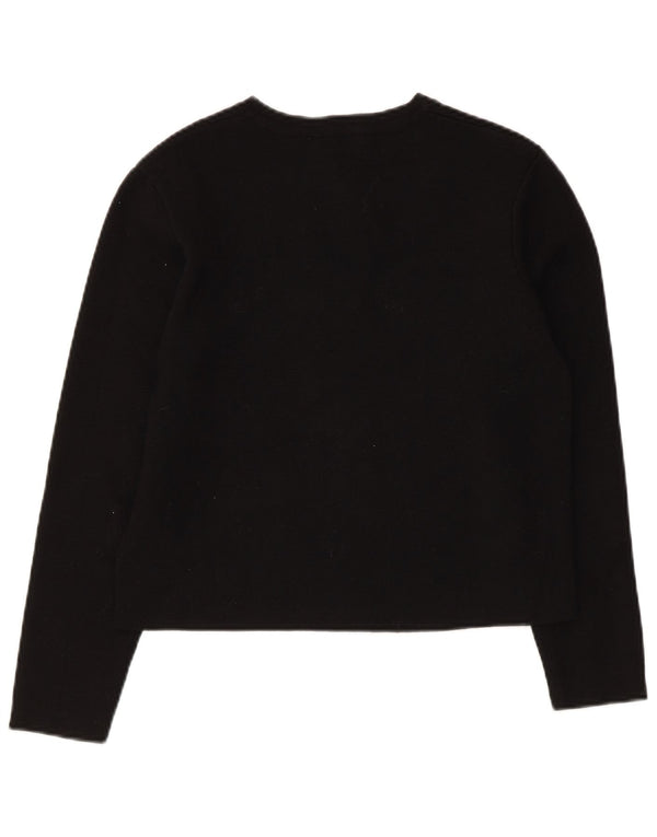 Pulover cardigan pentru femei Zara UK 12 Medium Black Viscose