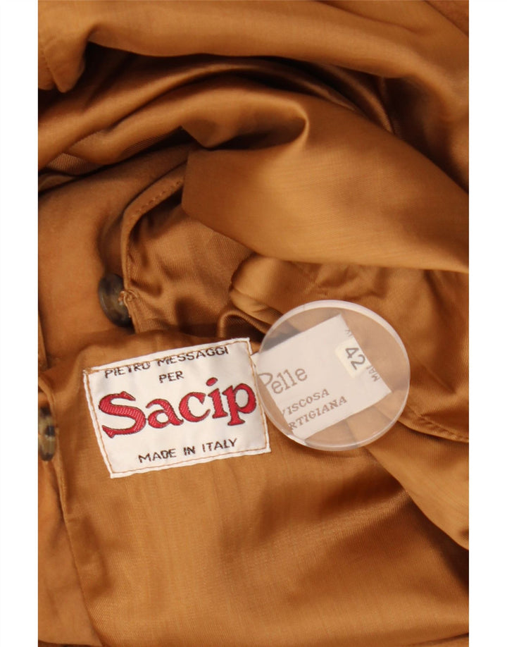 Jacheta de piele intoarsa pentru femei VINTAGE IT 42 Medium Beige Piele