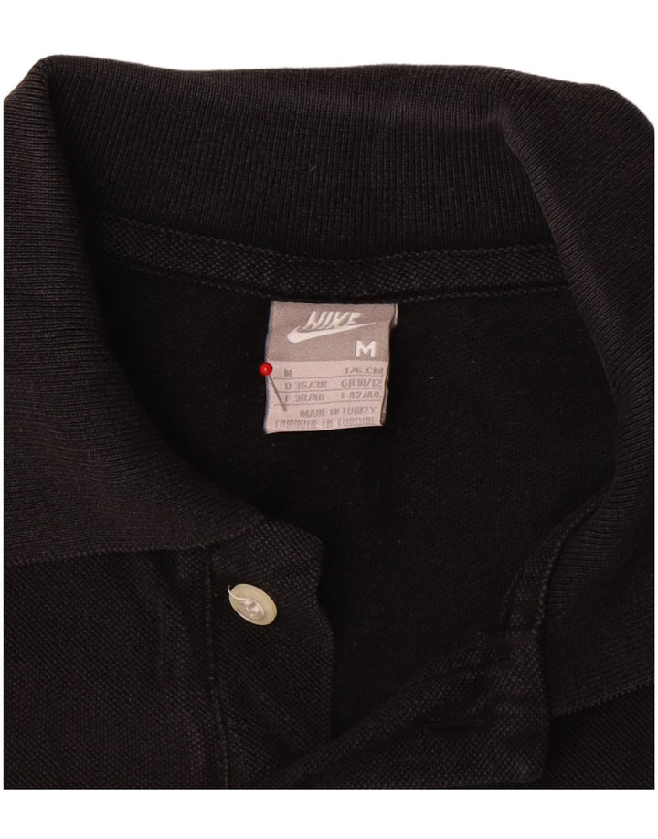 Tricou polo Nike pentru femei Marea Britanie 10/12, bumbac mediu negru