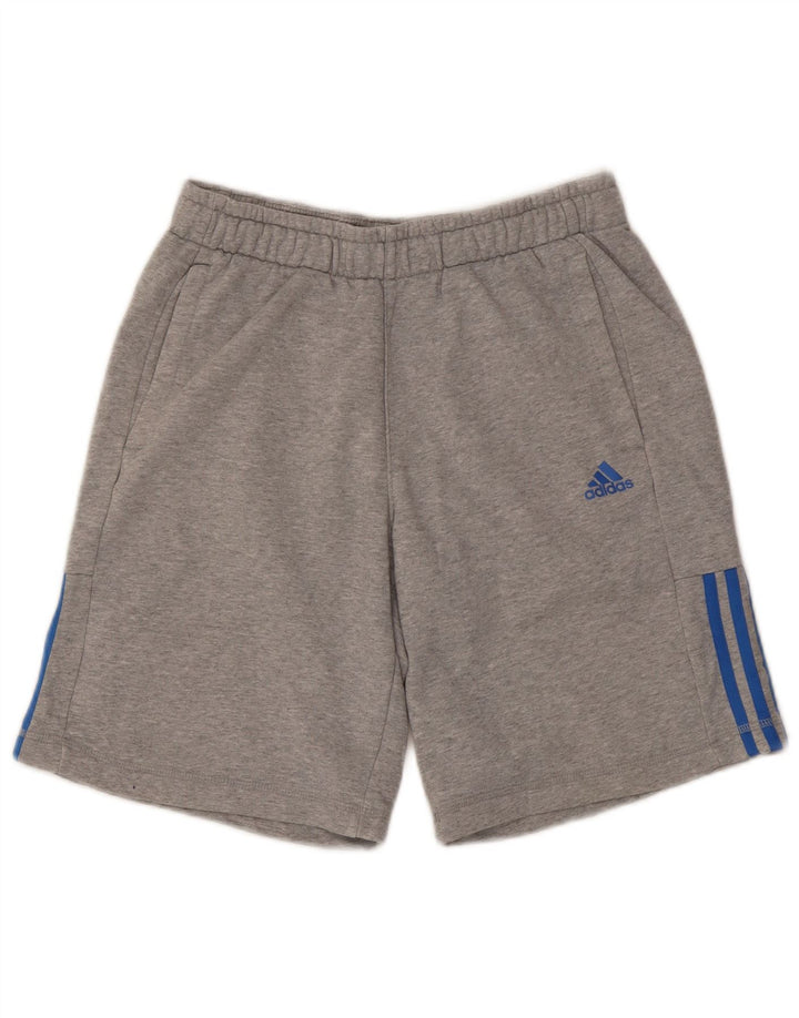Pantaloni scurți sport Climalite ADIDAS pentru bărbați, bumbac gri mediu