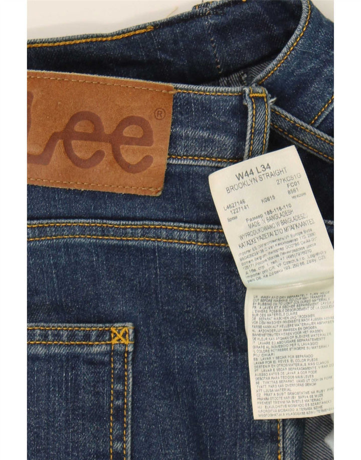 Blugi Lee Brooklyn Straight pentru bărbați L44 L34 Bumbac bleumarin
