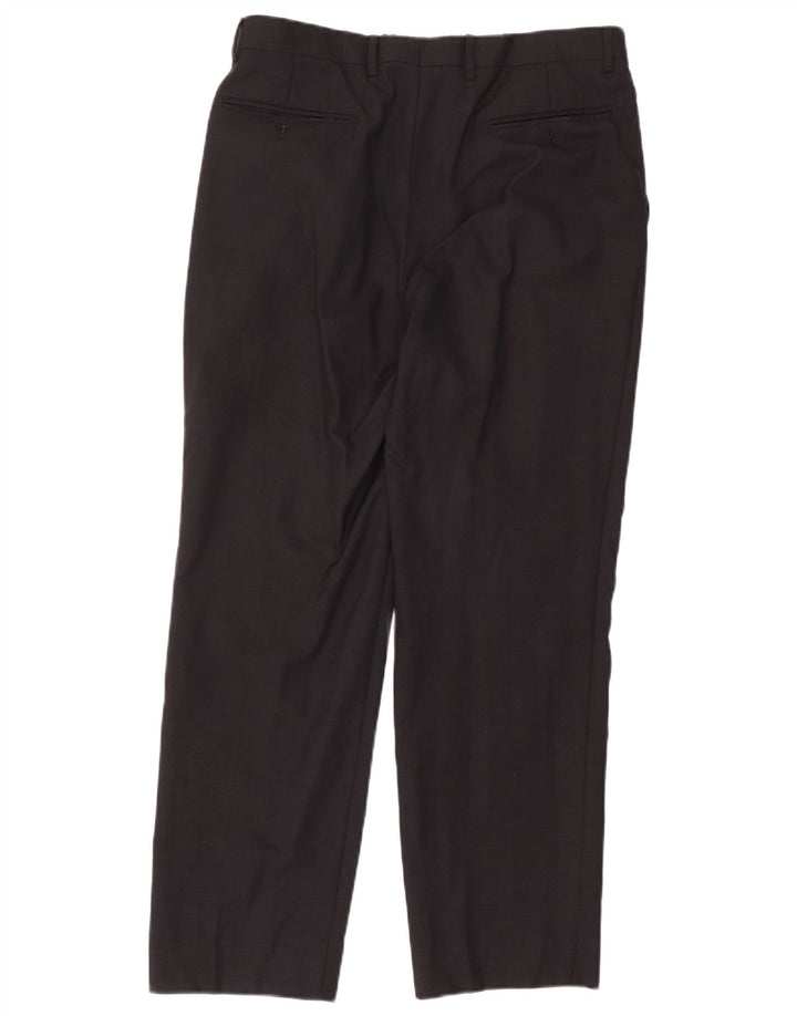 Marks & Spencer Pantaloni de costum pentru bărbați L34 L31 Lână gri