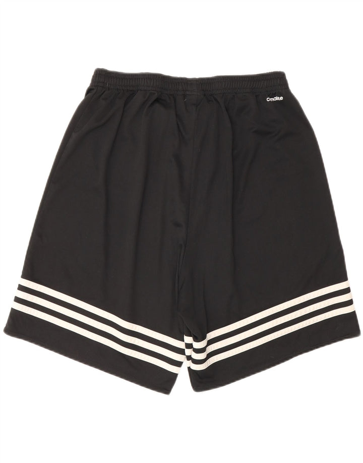 Pantaloni scurți sport pentru bărbați Adidas Climalite, poliester mediu negru