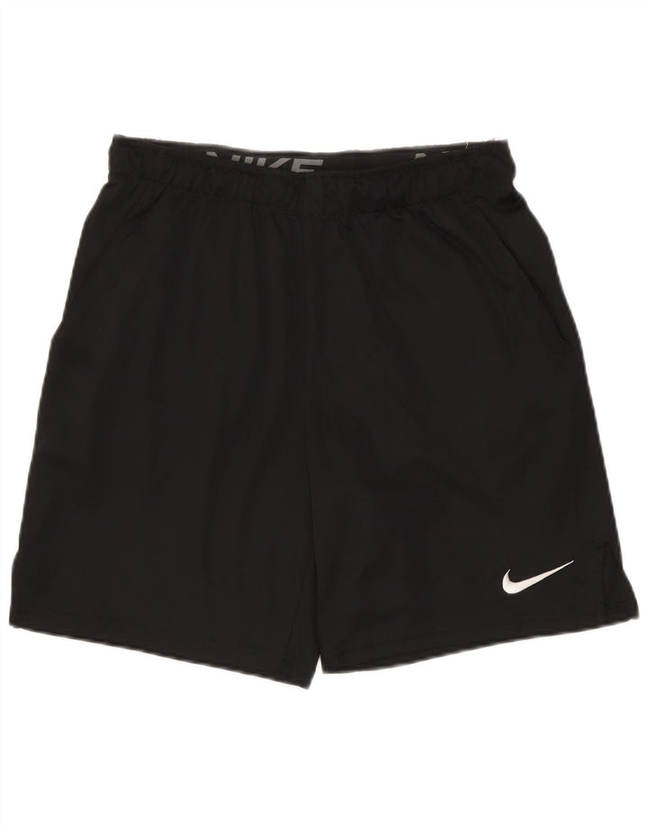 Pantaloni scurți sport Nike Dri Fit pentru bărbați, poliester mediu negru