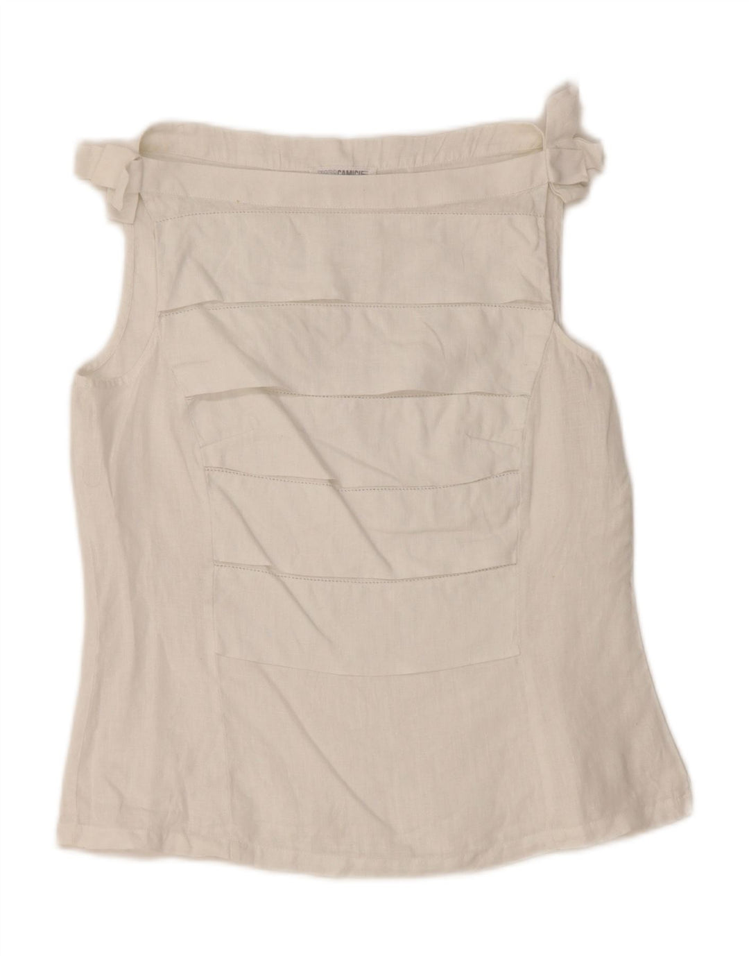 Bluză fără mâneci pentru femei NARACAMICIE UK 8 Small White