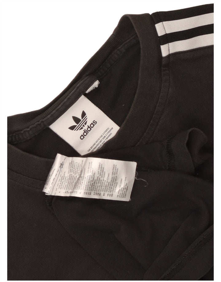 Tricou pentru bărbați Adidas Top Mediu Negru Bumbac