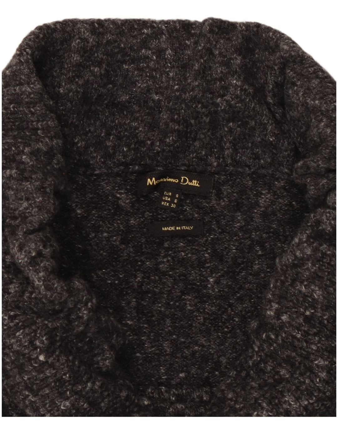 Fusta Midi tricotată pentru femei Massimo Dutti Mic W30 Gri pete
