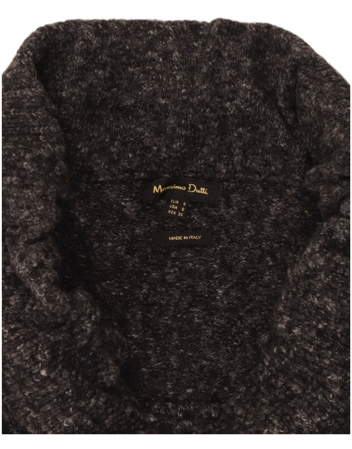 Fusta Midi tricotată pentru femei Massimo Dutti Mic W30 Gri pete