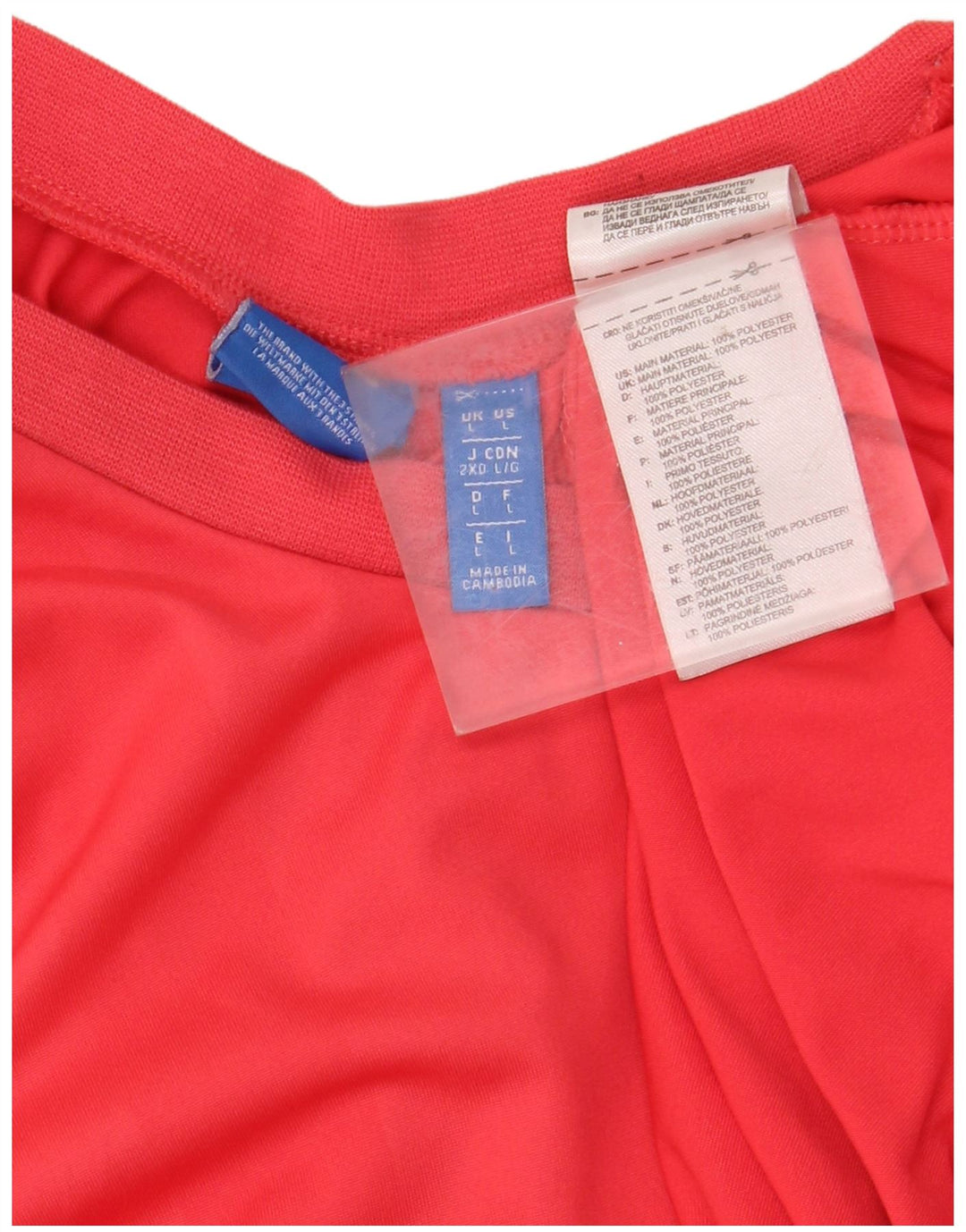 Vesta grafică ADIDAS pentru bărbați, poliester roșu mare