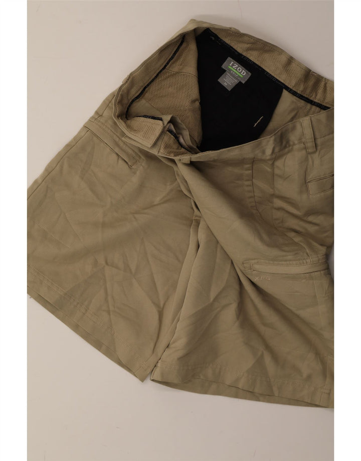IZOD Mens Cargo Shorts W34 Large  Beige Polyester Vintage Izod and Second-Hand Izod from Messina Hembry 