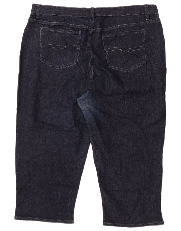 Blugi Capri Riders Lee pentru femei US 20 3XL W40 L20 bleumarin bumbac