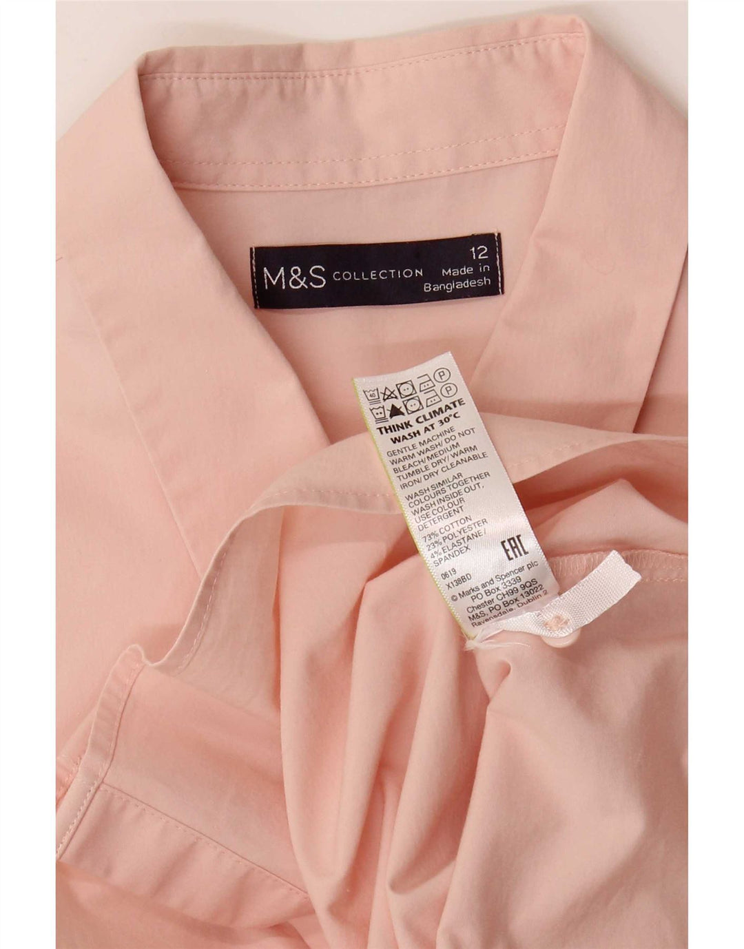 Cămașă pentru femei Marks & Spencer UK 12 Medium Pink Bumbac