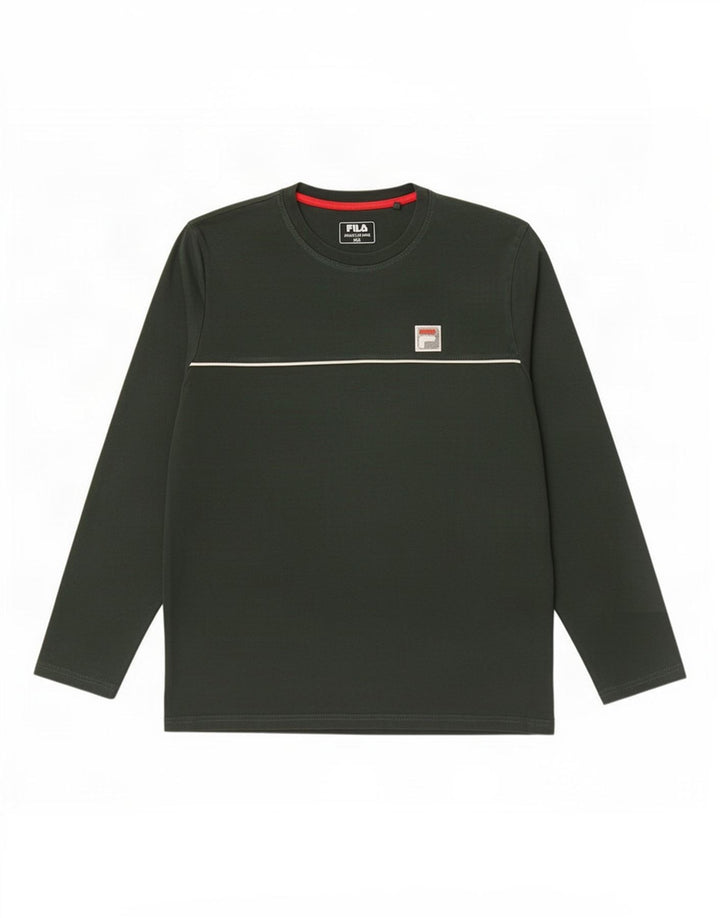 Fila Mens Top Maneca Lunga 2XL Verde Bumbac
