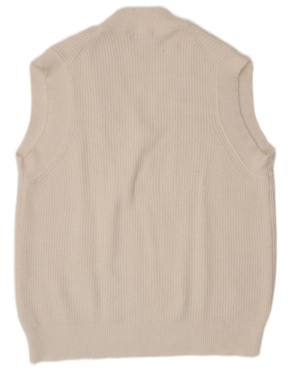 Vesta Zara Femei Tank Top UK 16 Large White Viscose