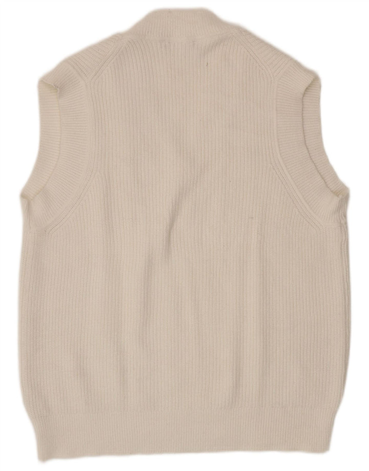 Vesta Zara Femei Tank Top UK 16 Large White Viscose