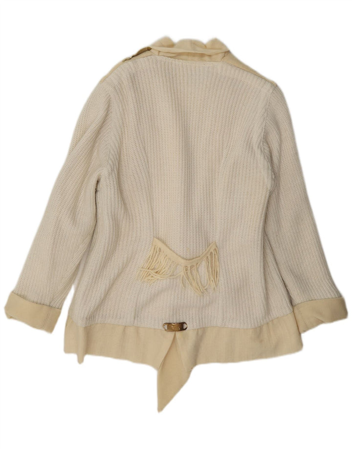 Jachetă Blazer pentru femei Outrage, tricot de schi, UK 14 Medium Off White Colorblock