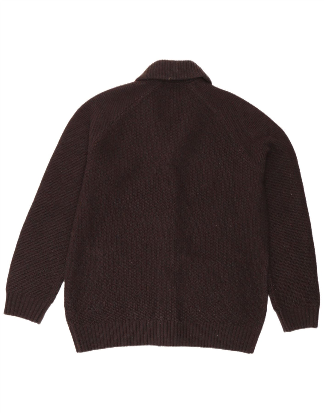Pulover cardigan pentru bărbați Marks & Spencer, maro mare, acrilic