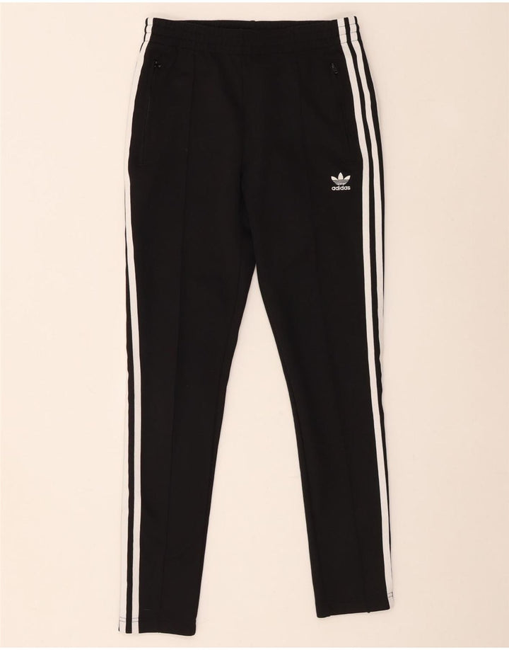Pantaloni de trening Adidas pentru femei UK 12 Medium Black Colorblock Poliester
