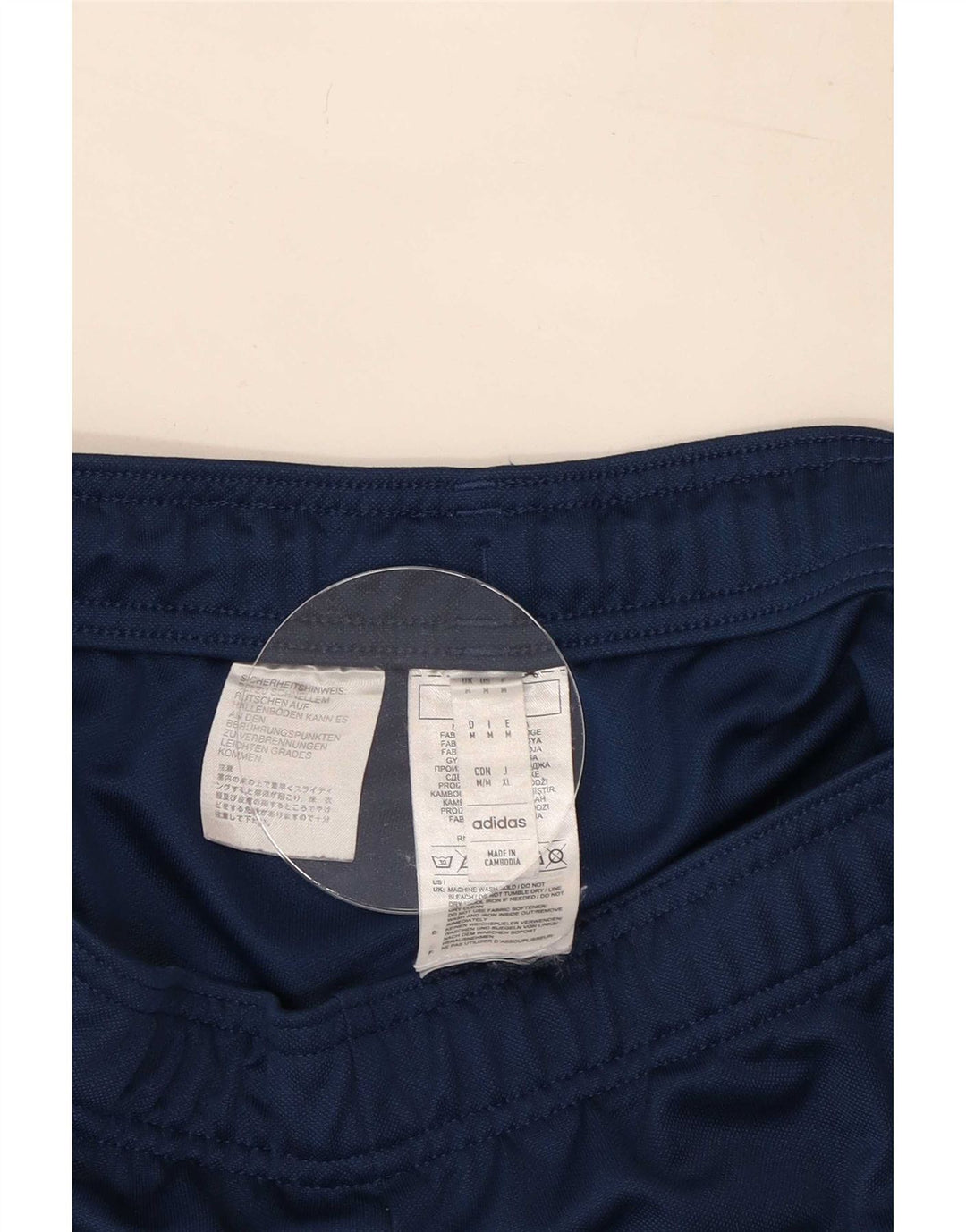 Pantaloni de trening Adidas pentru bărbați, poliester mediu albastru bleumarin