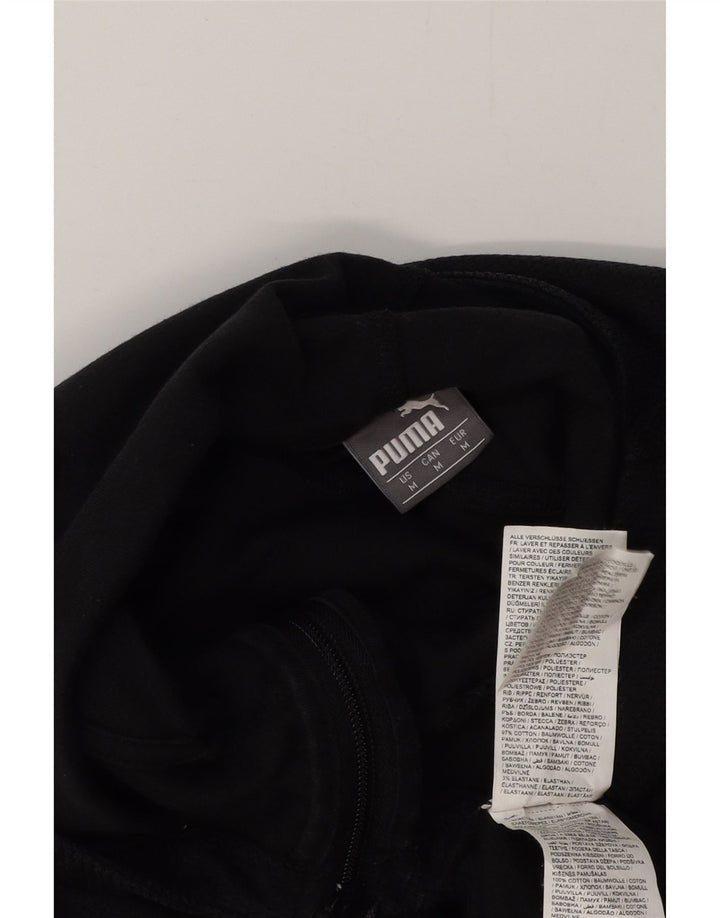 Pulover PUMA pentru bărbați, AC Milan, cu fermoar, bumbac mediu negru