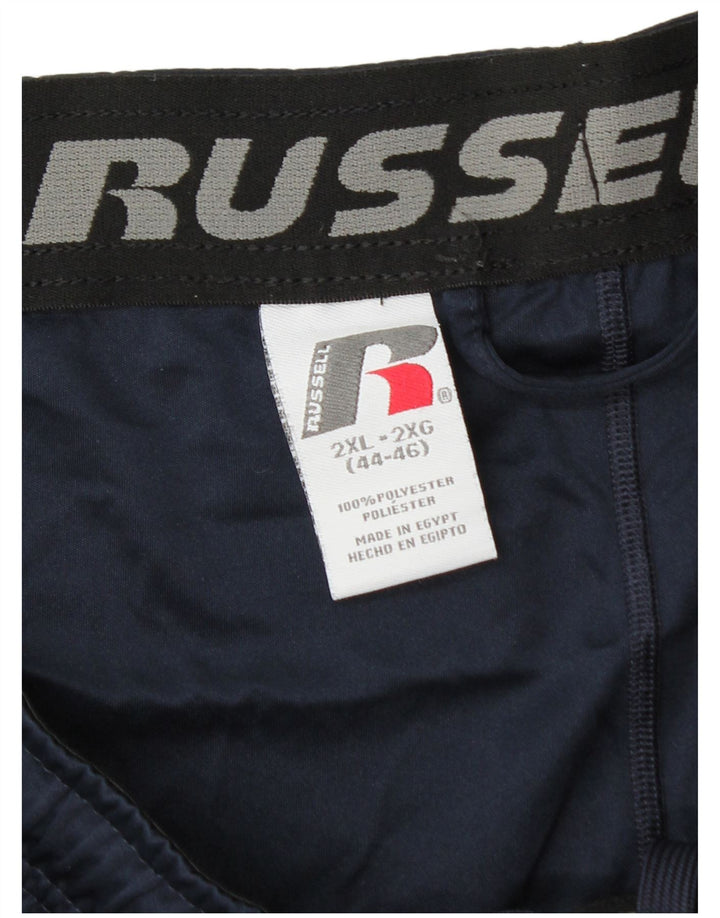 Pantaloni scurți sport Dri-Power pentru bărbați RUSSELL ATHLETIC 2XL poliester bleumarin