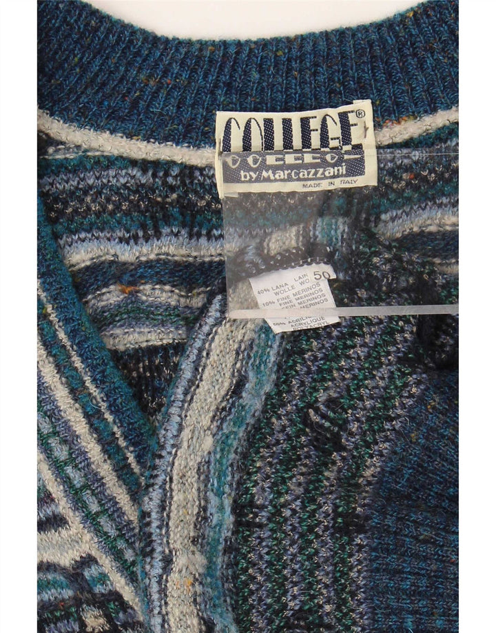 Marcazzani Pulover Cardigan Bărbați IT 50 Mediu Multicolor Fair Isle
