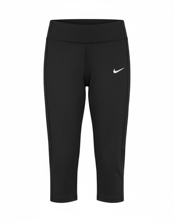 Leggings capri Nike Dri Fit pentru femei UK 8 Small Poliester negru