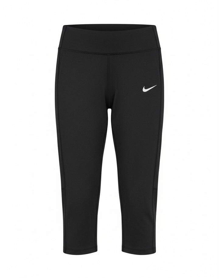 Leggings capri Nike Dri Fit pentru femei UK 8 Small Poliester negru