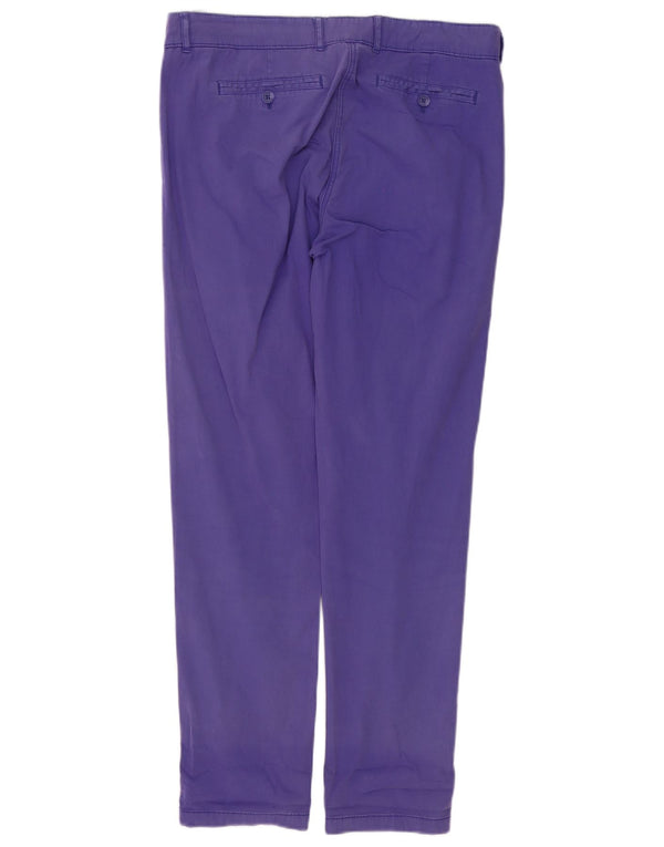 Pantaloni chino drepti pentru femei Marks & Spencer UK 12 Medium W34 L30 Violet