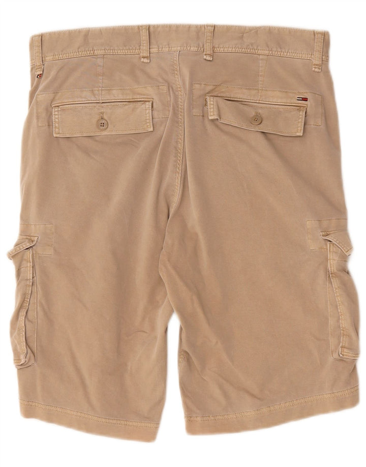 Pantaloni scurți cargo Tommy Hilfiger pentru bărbați W32 bumbac mediu bej