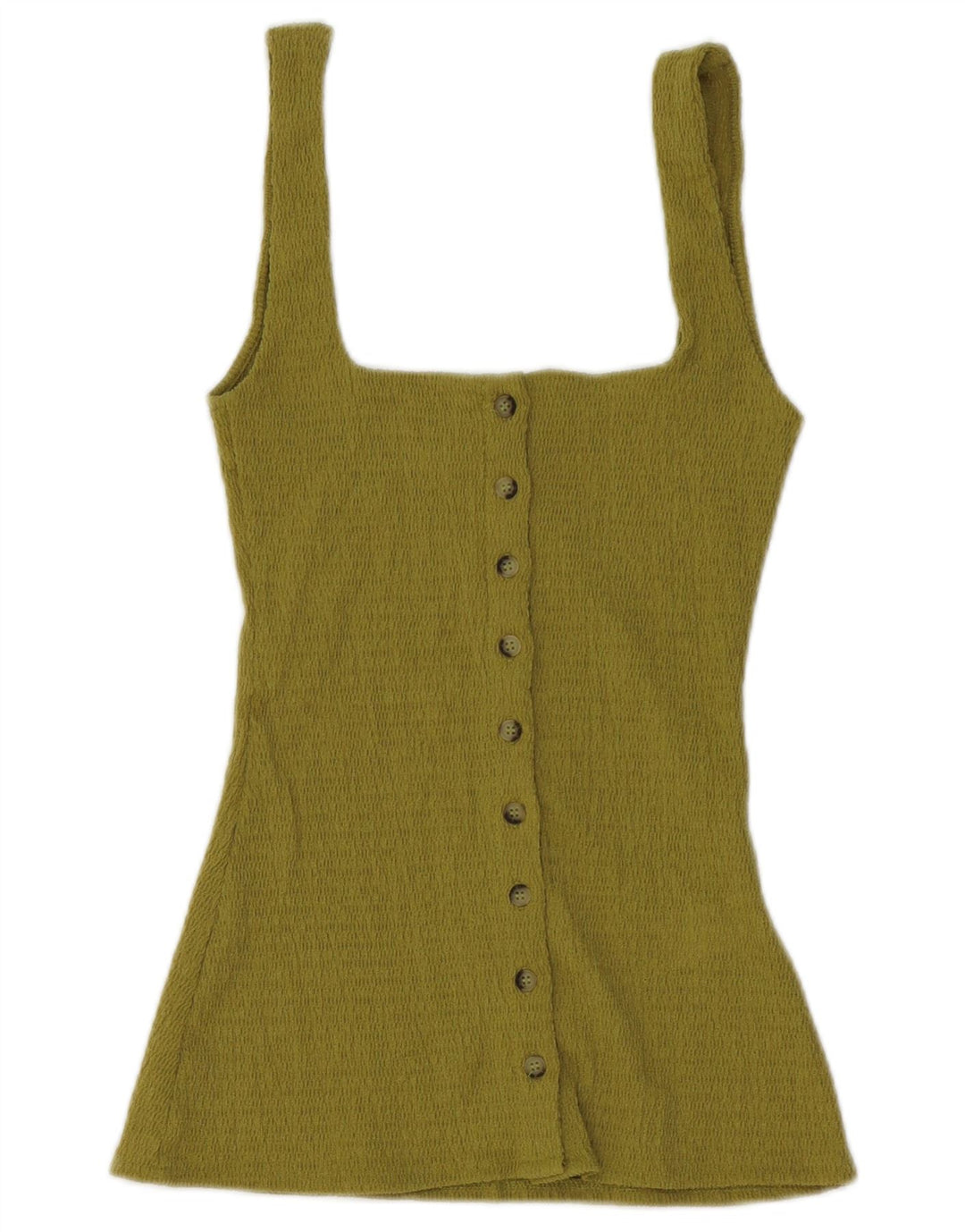 Vest Vest Top Femei Zara UK 12 Poliester verde mediu