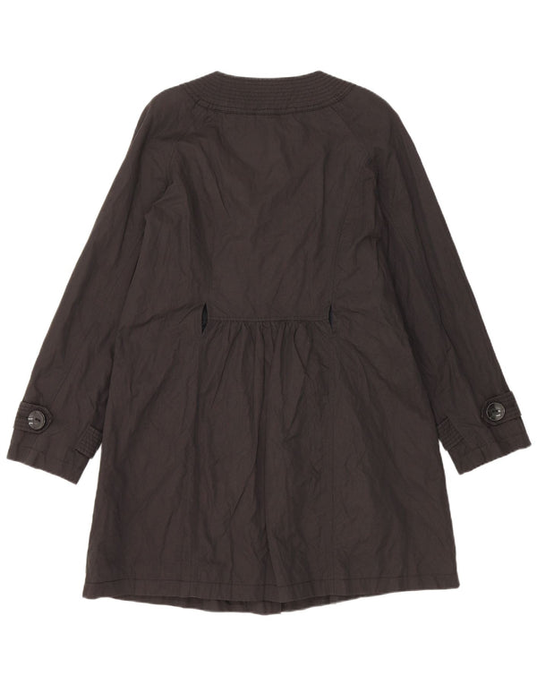 Trench cu autograf pentru femei Marks & Spencer UK 14 bumbac mediu negru