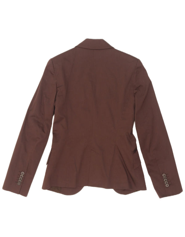 Jachetă pentru femei Zara cu 1 nasture, UK 10, Burgundy mic