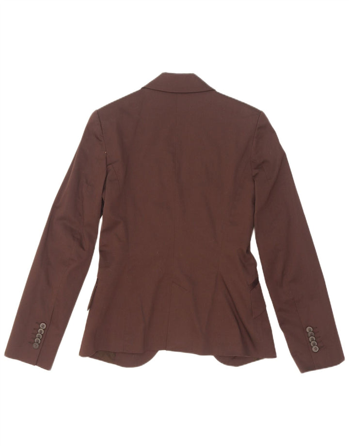 Jachetă pentru femei Zara cu 1 nasture, UK 10, Burgundy mic