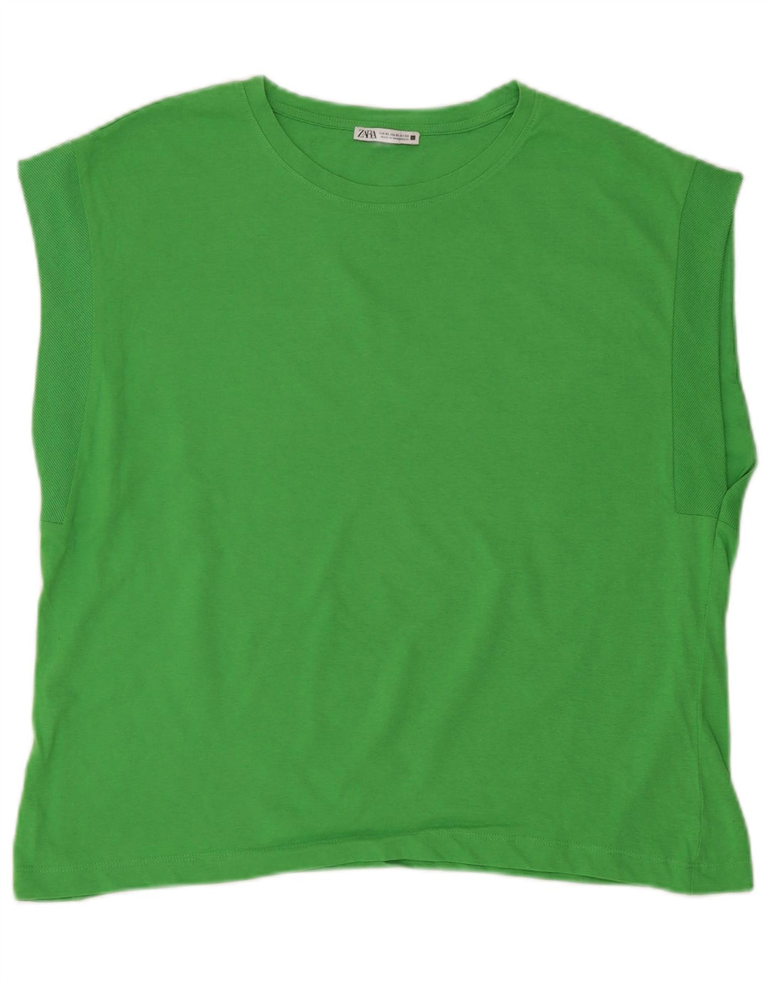 ZARA Womens Vest Top UK 18 XL Green