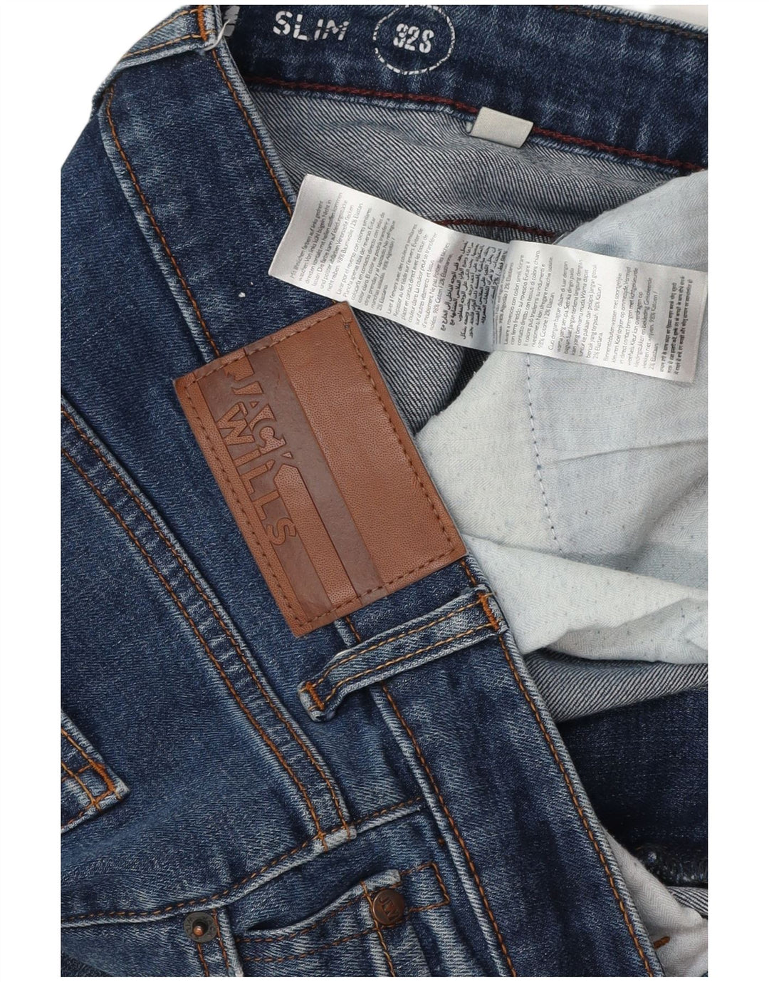Blugi slim pentru bărbați Jack Wills W32 L29 bumbac albastru