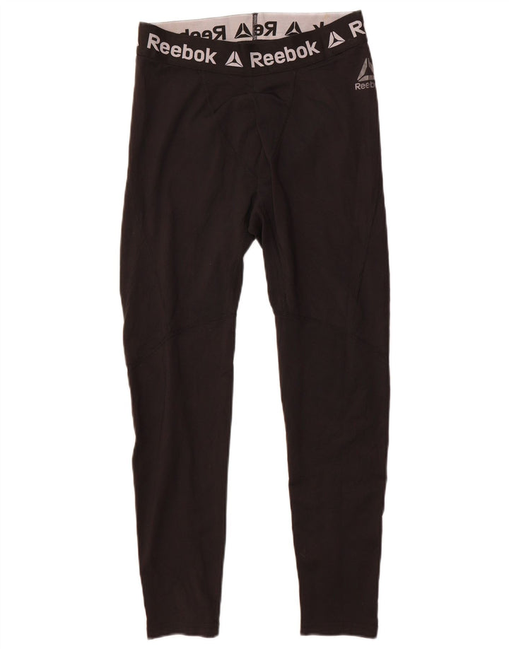 Leggings grafic Reebok pentru bărbați, poliester mediu negru