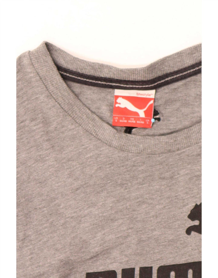 Tricou cu grafică Puma pentru bărbați Top mic, gri pete