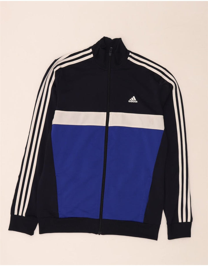Jachetă de trening Aeroready ADIDAS pentru băieți 15-16 ani, bleumarin