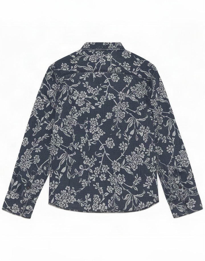 Jack & Jones Cămașă pentru bărbați Medium Blue Floral Linen