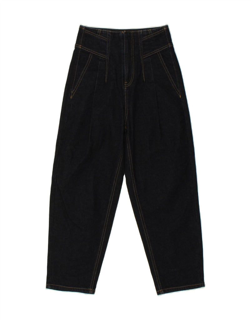 VERO MODA Womens High Waist Tapered Jeans W24 L24  Navy Blue Cotton Vintage Vero Moda and Second-Hand Vero Moda from Messina Hembry 