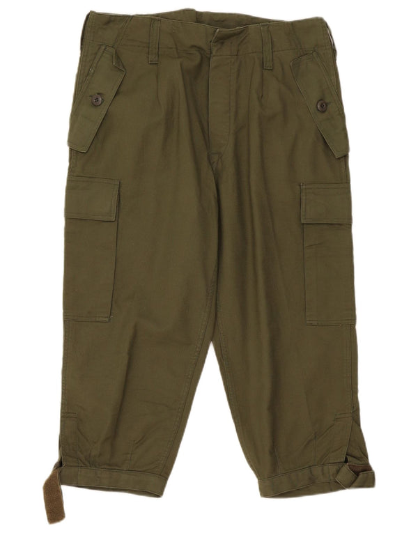 Pantaloni Capri conici pentru femei vintage L34 L21 kaki