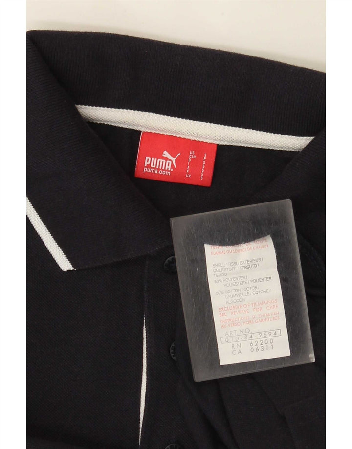 Tricou polo Puma pentru bărbați, poliester negru mic