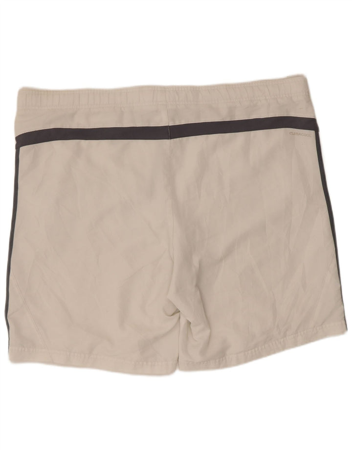 Pantaloni scurți sport pentru bărbați Adidas Climacool 2XL, poliester alb