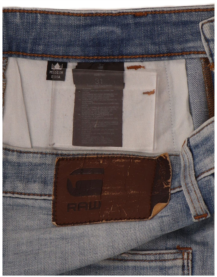 G-Star Pantaloni scurți din denim pentru bărbați W31, bumbac albastru mediu