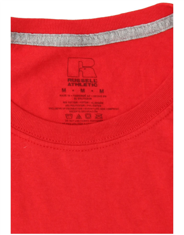 RUSSELL ATHLETIC Tricou pentru bărbați Top din bumbac roșu mediu