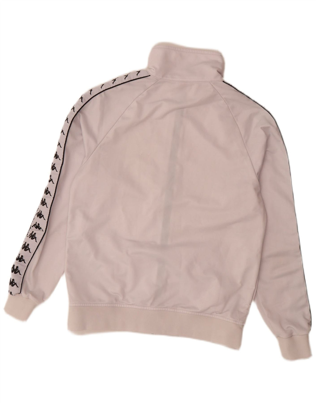 Jachetă de top pentru trening grafic Kappa pentru femei UK 18 XL, poliester alb